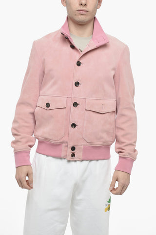 Bomber NEW SAMANTHA in Suede con Tasche Utility