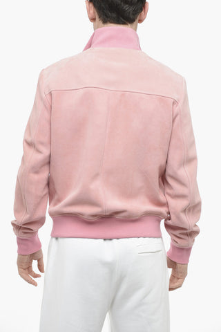 Bomber NEW SAMANTHA in Suede con Tasche Utility
