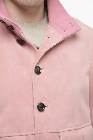 Bomber NEW SAMANTHA in Suede con Tasche Utility