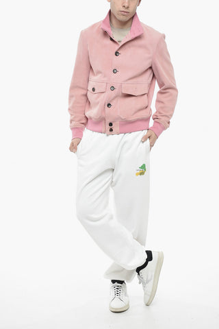 Bomber NEW SAMANTHA in Suede con Tasche Utility