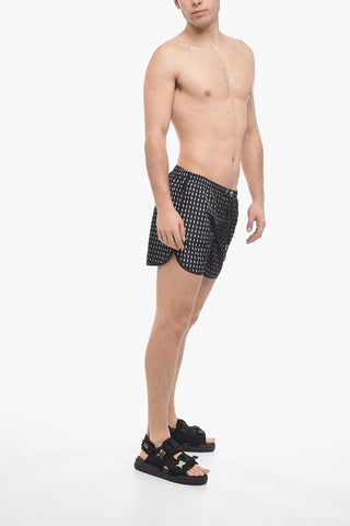 All-Over Printed WAVES DEGRADE' Swim Shorts