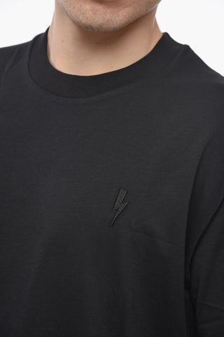 T-shirt Girocollo Slim Fit BOLT con Ricamo