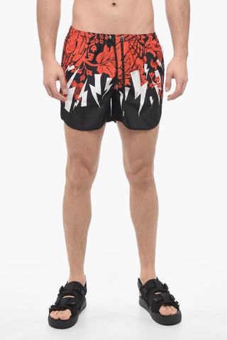 Slim Fit Floral-Printed HAVAIIANAS BOLTS Swim Shorts