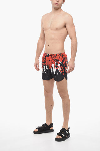 Slim Fit Floral-Printed HAVAIIANAS BOLTS Swim Shorts