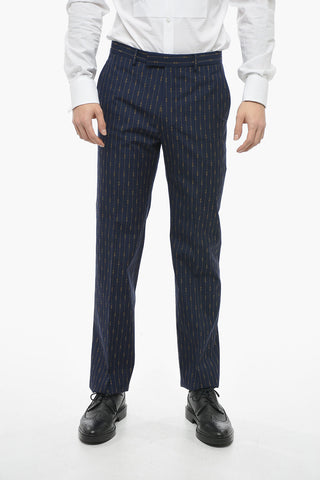 Morset Motif Wool Suit with Peak Lapel