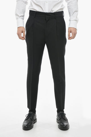 Mohair-Blend Four-Pocket Pants KID