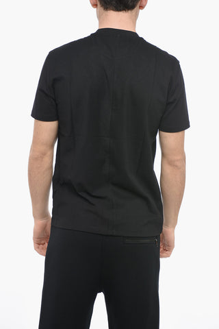 Slim Fit MIRRORED BOLT Crew-Neck T-shirt with Ton-On-Tone Print