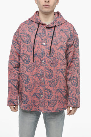 Sovracamicia Hoodie con Fantasia Paisely