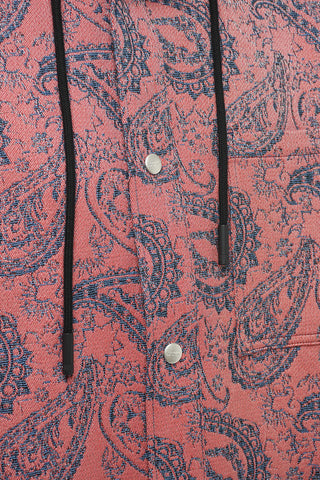 Sovracamicia Hoodie con Fantasia Paisely