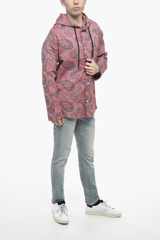 Sovracamicia Hoodie con Fantasia Paisely