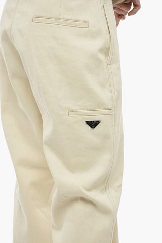 Cotton Loose Fit Pants with Belt Loops