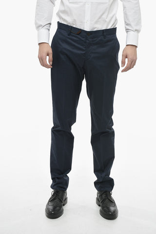 Pantaloni Slim Fit con Tasche a Filo
