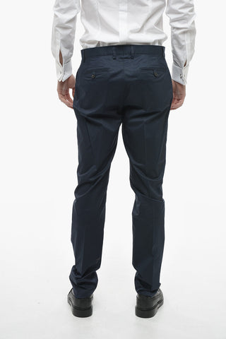 Pantaloni Slim Fit con Tasche a Filo