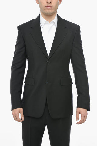 Notch Lapel KID Mohair Blend Blazer