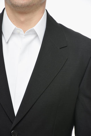 Notch Lapel KID Mohair Blend Blazer