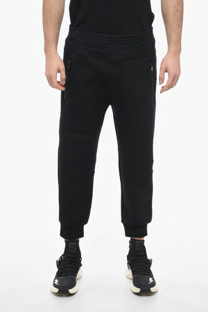 Neoprene Low-Rise Biker Skinny Fit Joggers