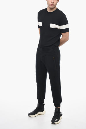 Joggers Biker Skinny Fit a Vita Bassa in Neoprene