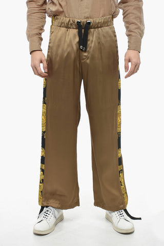 Viscose Joggers with Barocco Print