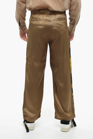 Viscose Joggers with Barocco Print