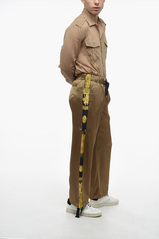 Viscose Joggers with Barocco Print