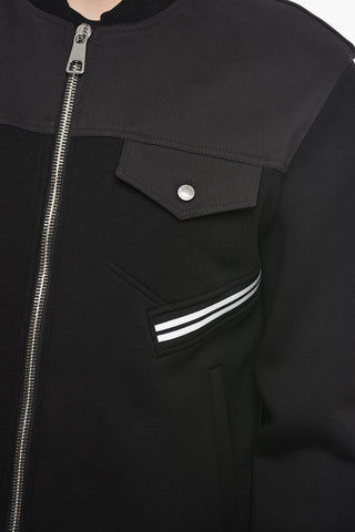 Neoprene Slim Fit HYBRID Bomber Jacket