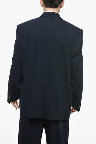 UNISEX GARDE-ROBE Wool Oversized Blazer with Padded Shoulders