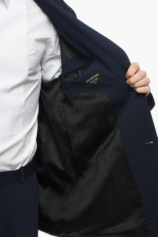 UNISEX GARDE-ROBE Wool Oversized Blazer with Padded Shoulders