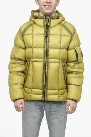 DD SHELL Quilted Down Jacket with Drawstringed Hood