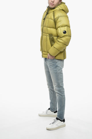 DD SHELL Quilted Down Jacket with Drawstringed Hood