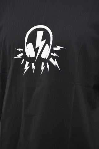 Crew Neck D.J. BOLT Easy Fit T-Shirt with Print