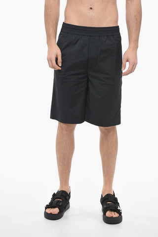 Shorts Slouchy Fit in Nylon Stretch con Coulisse
