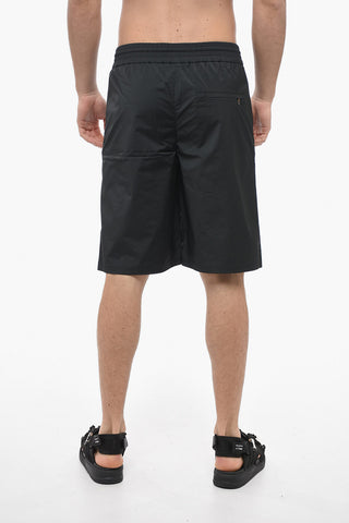 Shorts Slouchy Fit in Nylon Stretch con Coulisse