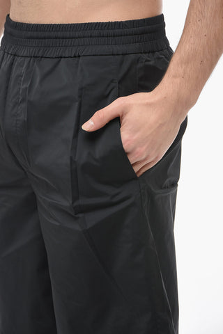 Shorts Slouchy Fit in Nylon Stretch con Coulisse