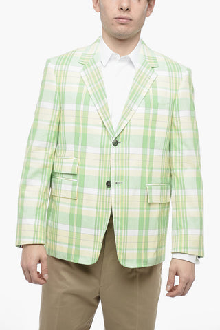 Cotton Madras Blazer with District Check Pattern