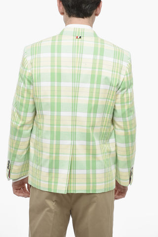 Cotton Madras Blazer with District Check Pattern