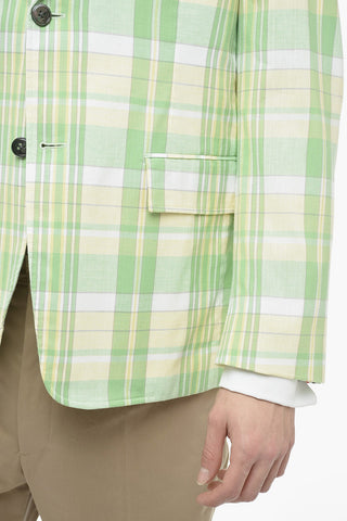 Cotton Madras Blazer with District Check Pattern