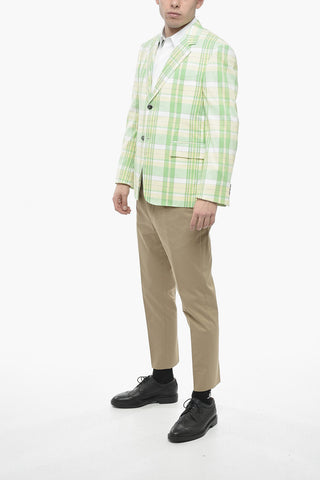 Cotton Madras Blazer with District Check Pattern