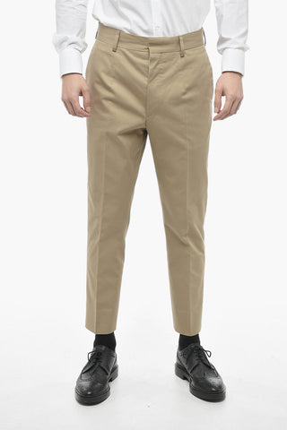 Cotton Gabardine Chinos Pants with Belt Loops