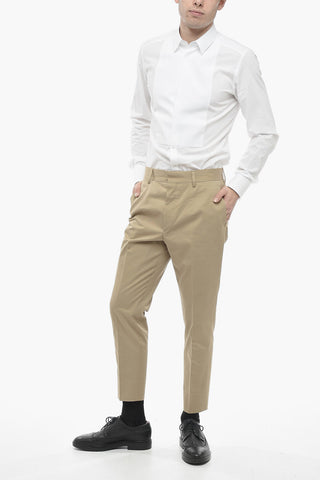 Cotton Gabardine Chinos Pants with Belt Loops