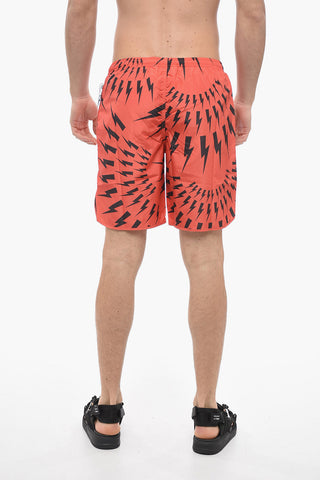 Slim Fit CRAZY BOLTS Swimshorts