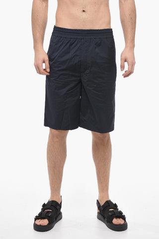Shorts Slouchy Fit in Nylon Stretch con Coulisse