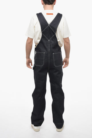 Visible Stiching Denim Oversalls