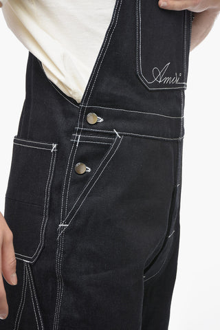 Visible Stiching Denim Oversalls