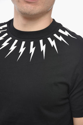 Slim Fit SINGLE FAIR-ISLE Crew-neck T-Shirt