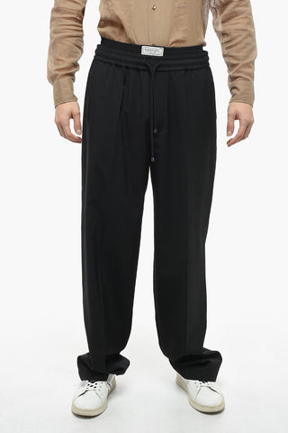 Joggers in Lana Vergine con Pince Frontali