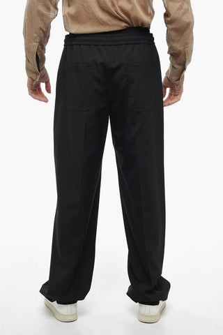 Joggers in Lana Vergine con Pince Frontali