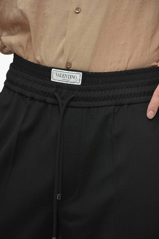 Joggers in Lana Vergine con Pince Frontali