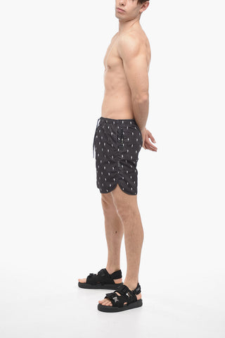 Printed MICROBOLTS Swim Shorts