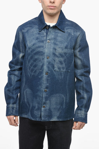 BODY SCAN Denim Jacket with Oversized Fit