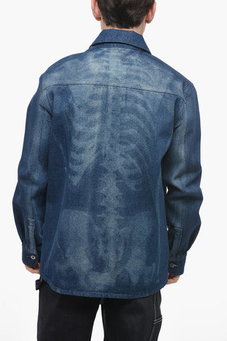 BODY SCAN Denim Jacket with Oversized Fit